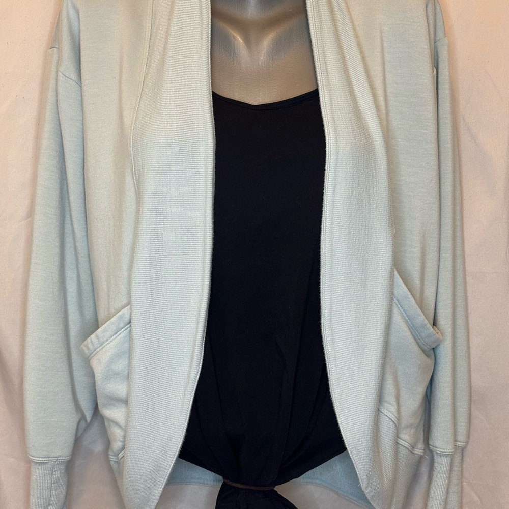 Athleta Soft Blue Open Cardigan‎ Girls Large
